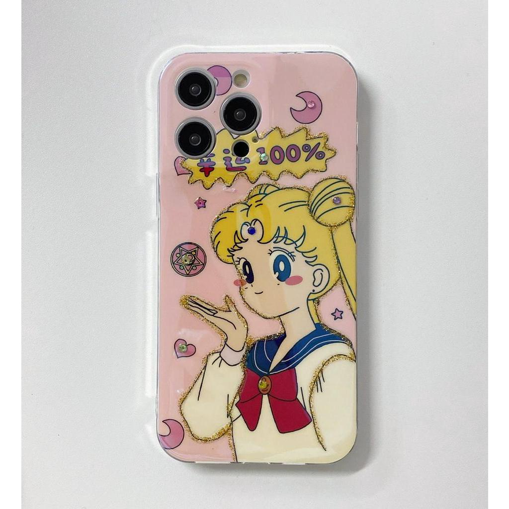 IPHONE Casing Ponsel Desain Print Hero Gadis Kartun Lama Kompatibel Dengan Iphone12 13 14 11 Pro Max Bvfgvc