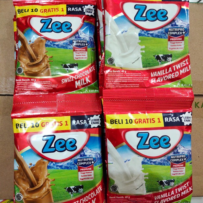 

Ee5F10 Zee Sachet Renceng - Vanila 6Gddv