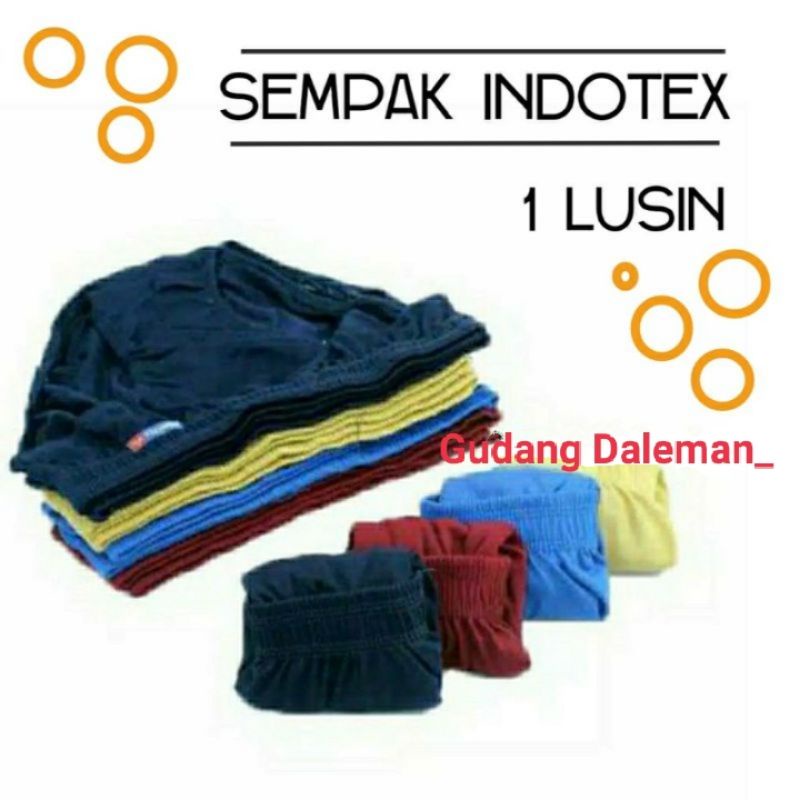 Grosir 1 lusin celana dalam indotex pria dewasa | sempak cowok bahan katun termurah