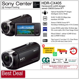 SONY HDR-CX405 / Handycam CX405 dgn sensor CMOS Exmor R / Handycam Sony HDR CX405 . Garansi Resmi