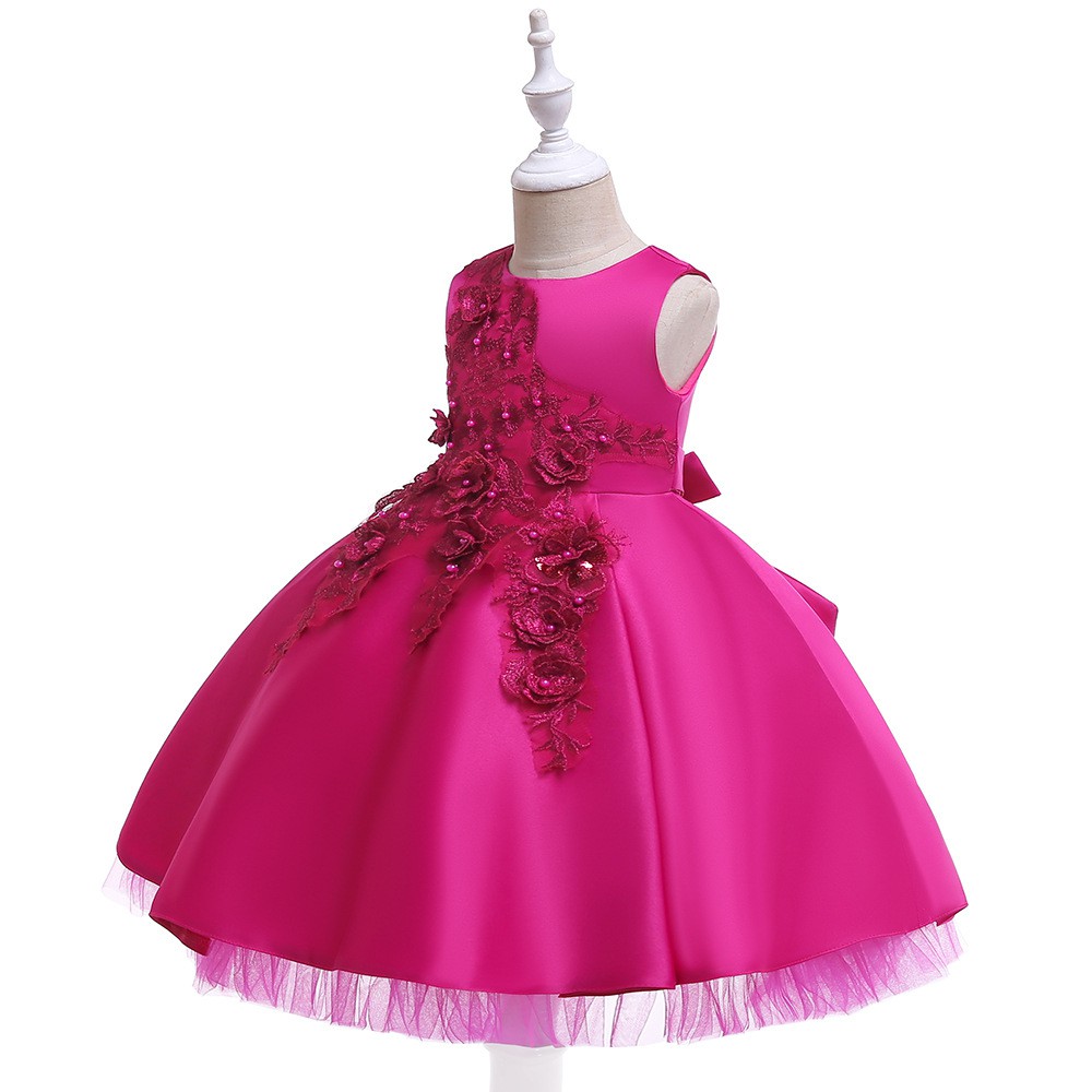 [Brandedbaby]  3T-5T B2W2 DRESS PESTA ANAK PEREMPUAN IMPORT / BAJU PESTA ANAK TUTU SATIN IMPORT buya