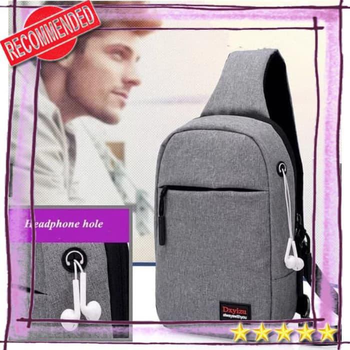 tas selempang pria wanita tas selempang kulit pria simple Jack kanvas