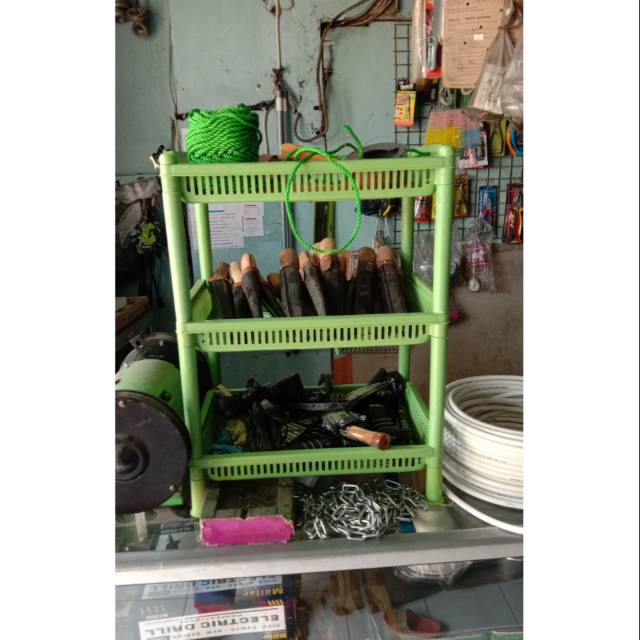 rak plastik 3 susun