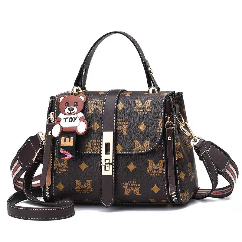 BJ43106 - BEIGE/BLACK/FIOM/M - TAS IMPORT TAS WANITA FASHION IMPORT MODIS ELEGAN TERMURAH TERLARIS TERBARU BAGSTORE JAKARTA TAS BATAM BQ3106