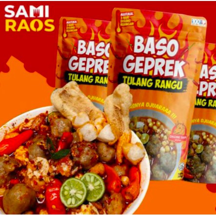 

BASO ACI GEPREK / BASO GEPREK TULANG RANGU / SOUN MIE SEBLAK GEPREK SAMIRAOS