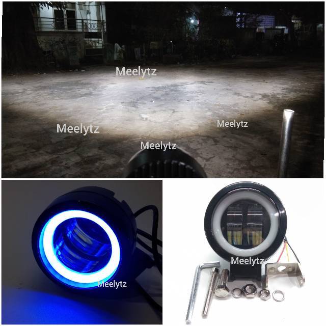 Dijamin Ori type H series Lampu tembak sorot LED CWL 2 mata lensa 4D 20watt cree angel ey Bulat biru