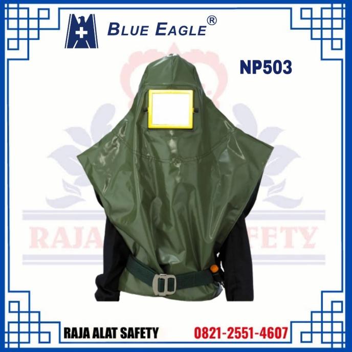 Baju Pelindung Sandblasting / Safety Sandblast Hood Blue Eagle Np503