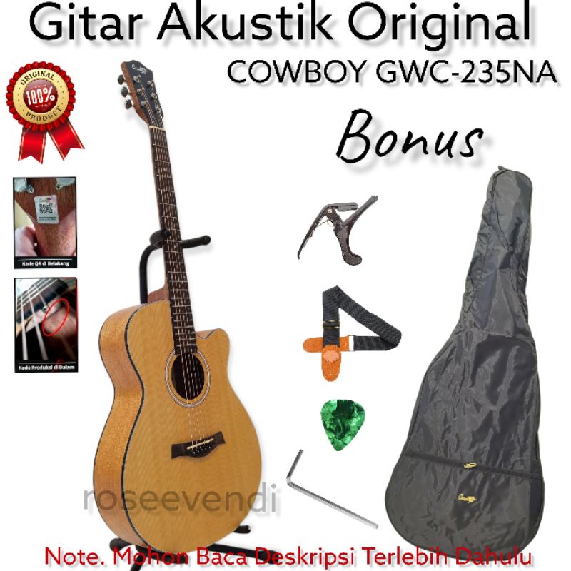 Gitar Akustik Cowboy GWC-235NA GWC 235 NA Original