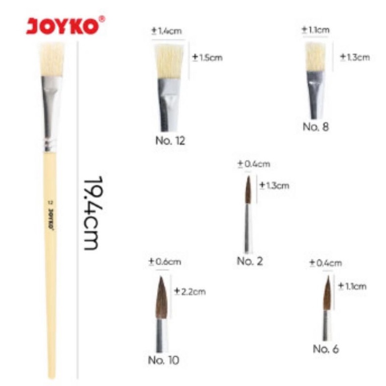 

Brush Kuas Cat Air Lukis Acrylic Joyko BR-16