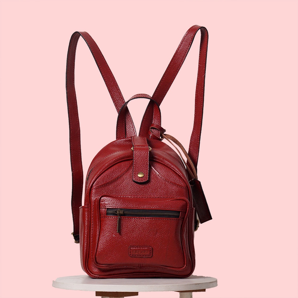 Lecari Lexi Backpack Tas Ransel Punggung Wanita Kulit Asli Leather