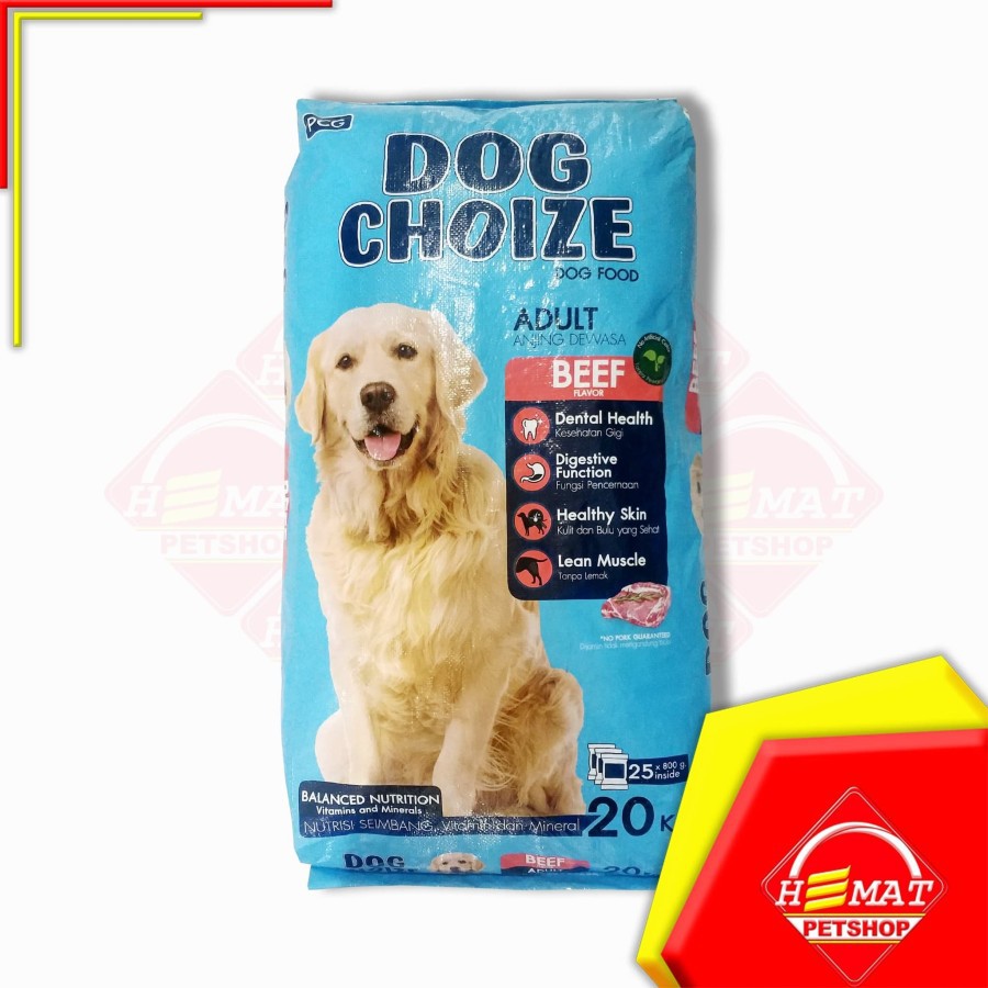 Makanan Anjing Dog Choize Beef 20 Kg