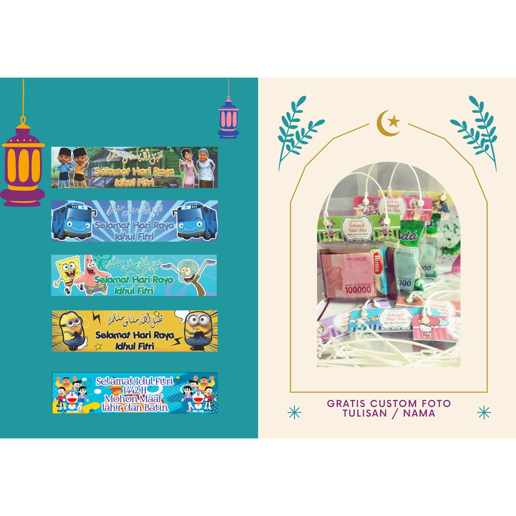 

Ready Stok Plastik Lebaran Idul Fitri Murah Plastik Snak Bingkisan Lebaran Gratis Custom Nama Foto