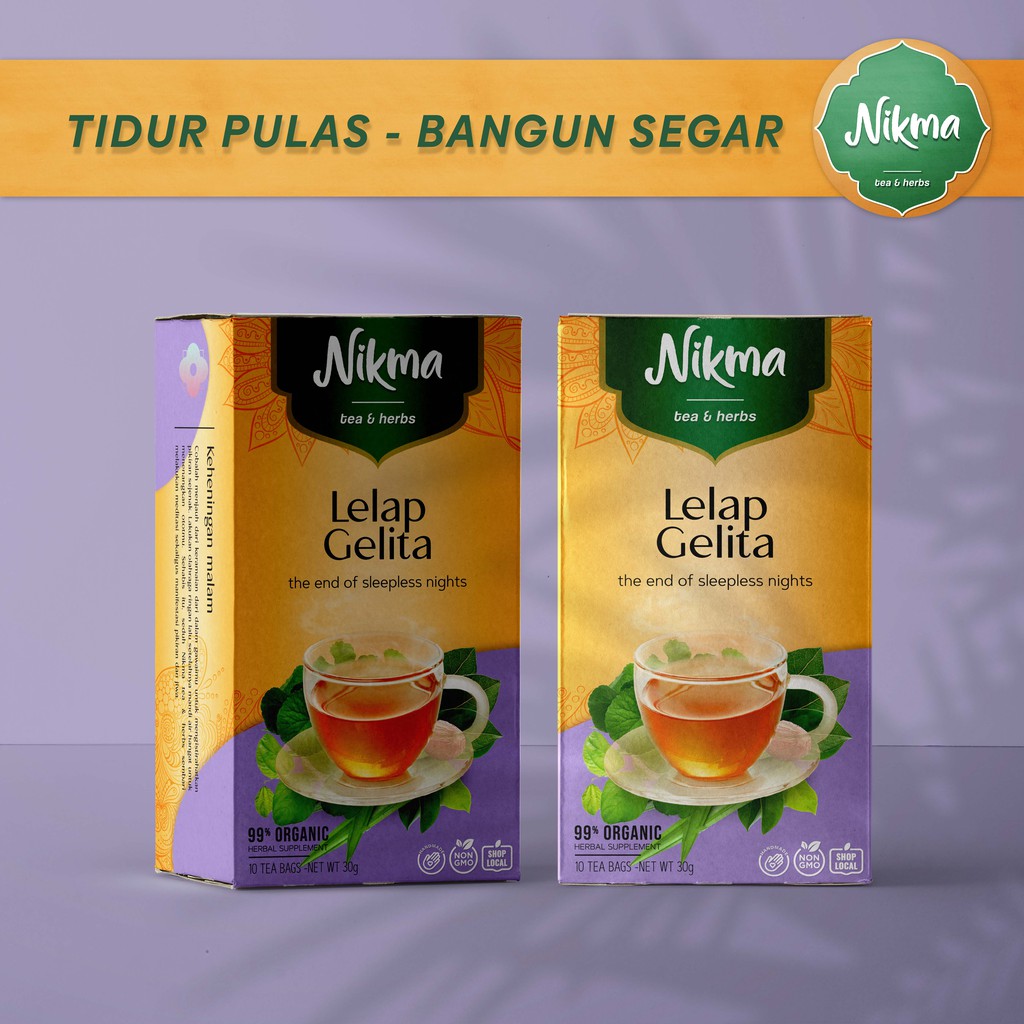 

Nikma Herba Detox Tea - Membantu Insomnia - Lelap Gelita 10 Tea Bag