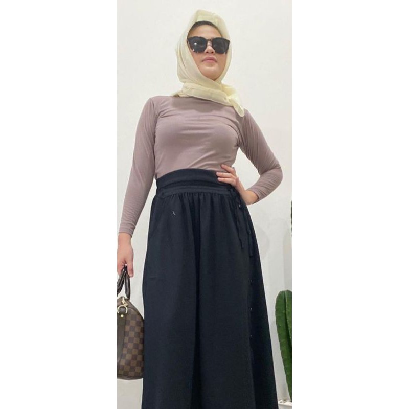 PROMO MANSET BADAN POLOS TEBAL ADEM TURTLENECK BAHAN KAOS TIDAK LICIN-FRAPPUCINO