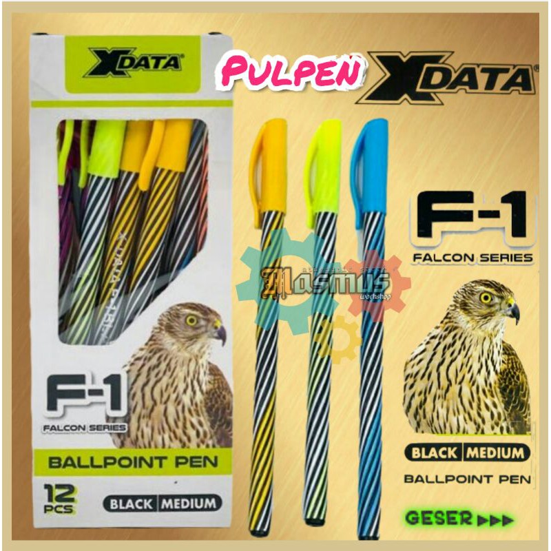 

Pulpen X-data F1 Falcon Pulpen Lilin Bolpen Lucu Pulpen Kantor Pulpen Hitam (satuan)