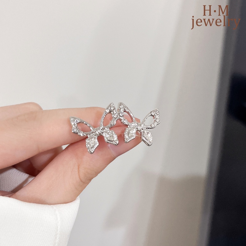 2022 Anting Tusuk Model Kupu-Kupu Hollow Mewah Kualitas Tinggi Untuk Wanita