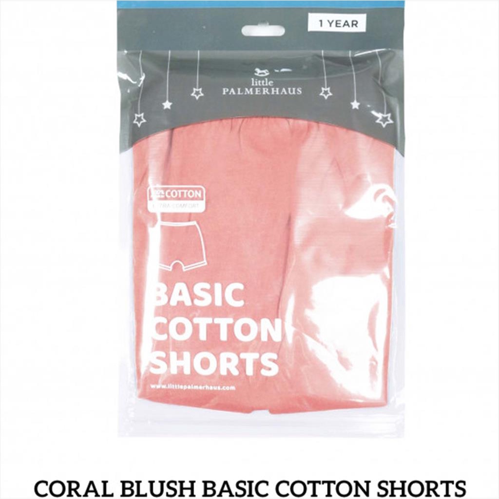 Little Palmerhaus Basic Cotton Shorts Celana Anak - Coral Blush