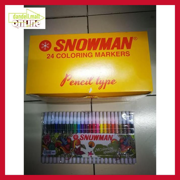 

U8Tyrt67- Snowman Spidol 24 Warna / Spidol Warna Snowman 24 Colours Pw 24A E3Yrf797-