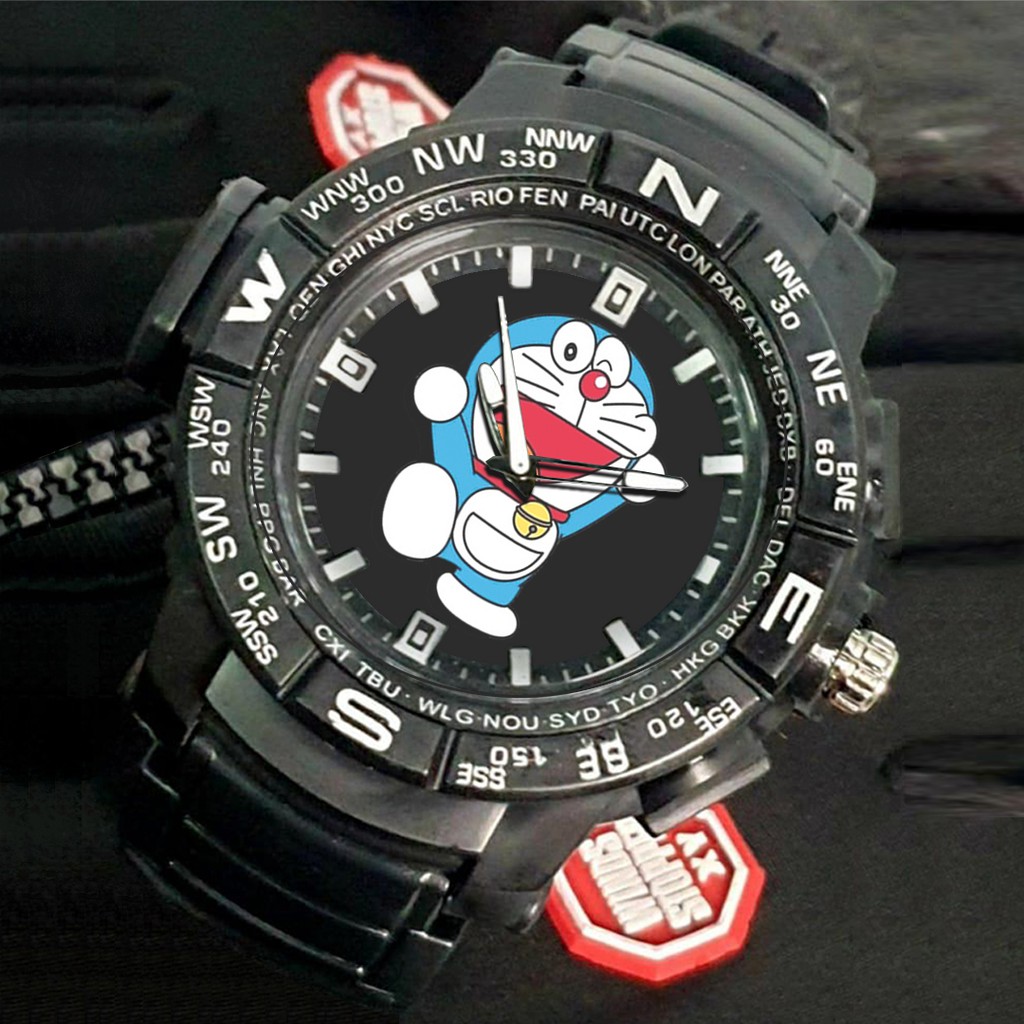 (EXCLUSIVE) Jam Tangan DORAEMON motif 1 Sport Bagus