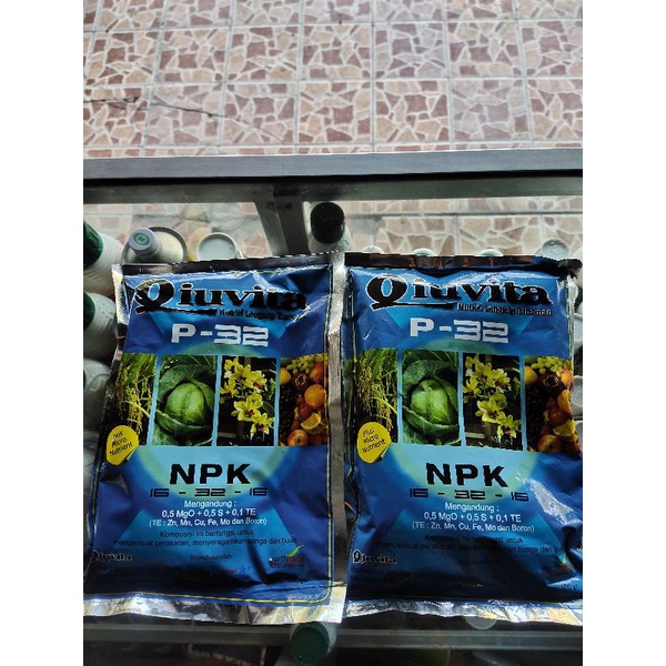Qiuvita P-32 Pupuk NPK 16-32-16 Plus Nutrisi 500 gram