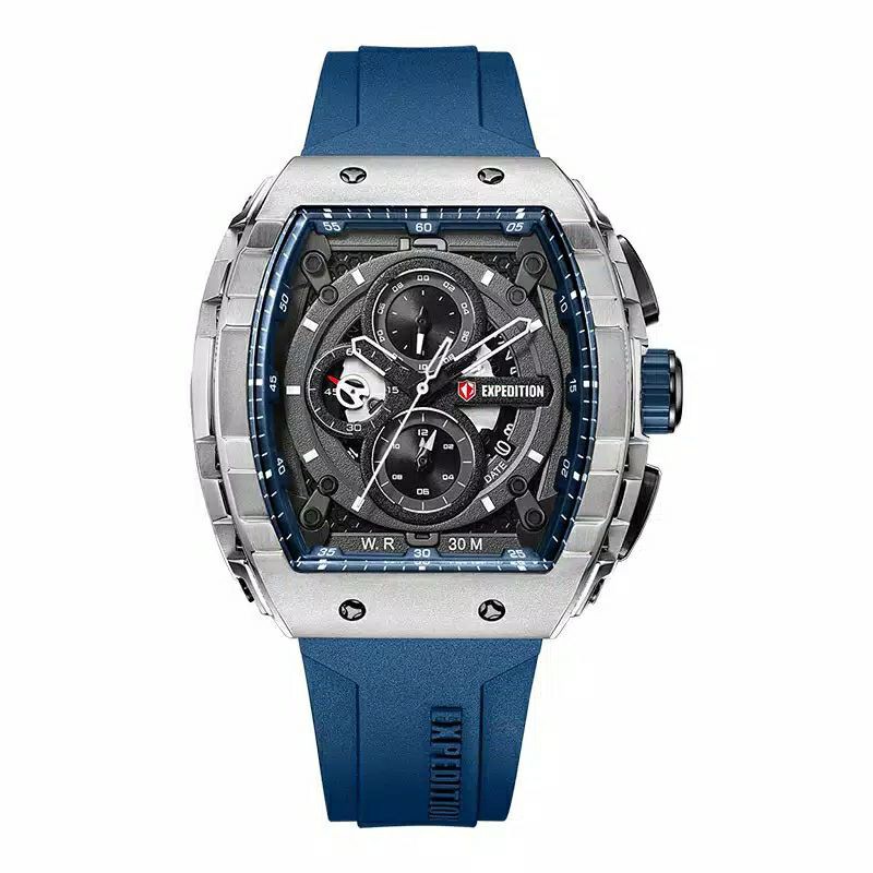 JAM EXPEDITION PRIA E 6782 ORIGINAL BLUE SILVER