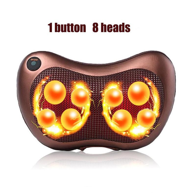 Bantal Pijat Elektrik Multifungsi Neck Shoulder Full Body Massage Cushion - JB-311 - Brown