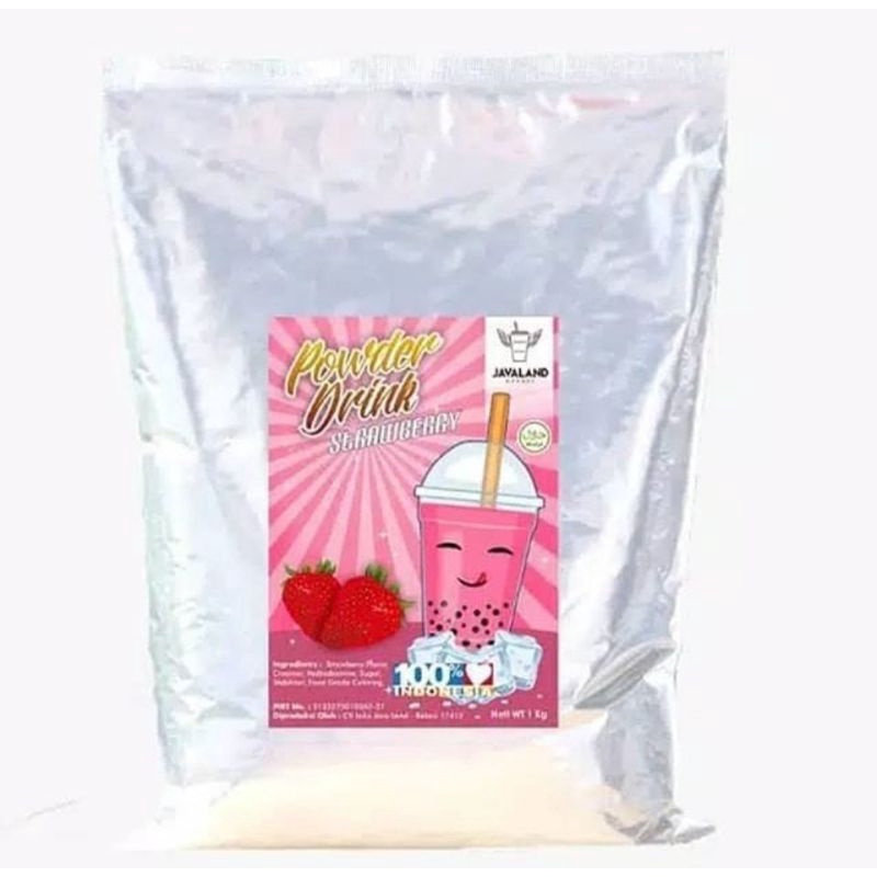 

bubuk minuman rasa strawberry