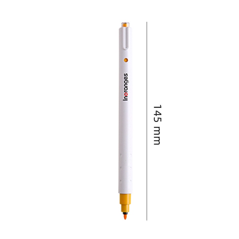 12 Colors 0.6mm Simple Retractable Highlighter INS Anti-Blooming Ink Colorful Marker