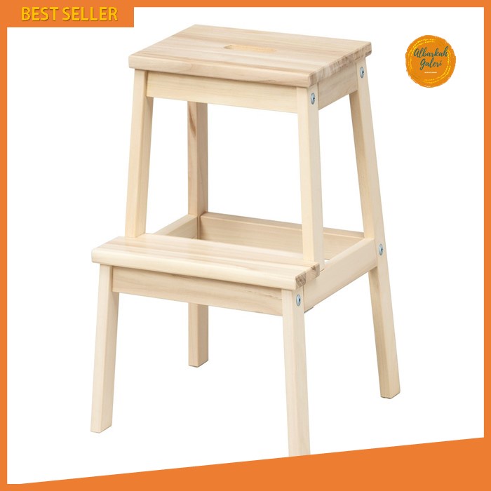 Bangku Kursi Tangga Kayu 2 Step  Anak Dewasa Jatibelanda