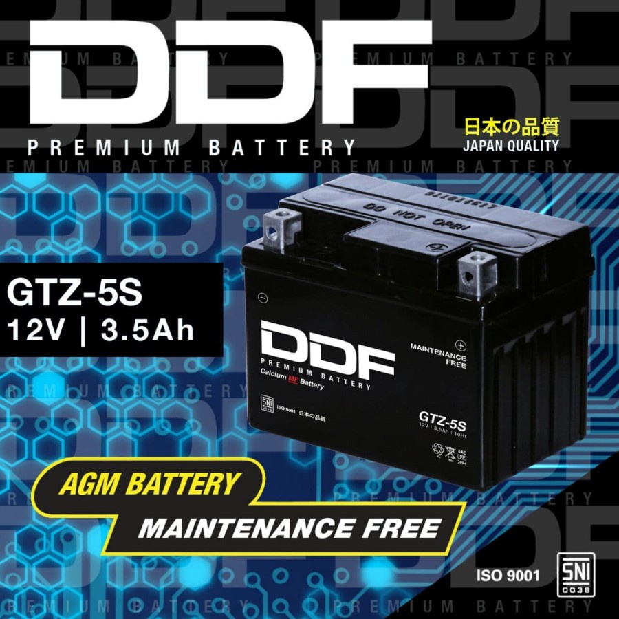 Aki Motor Honda Beat DDF GTZ5S Accu Kering