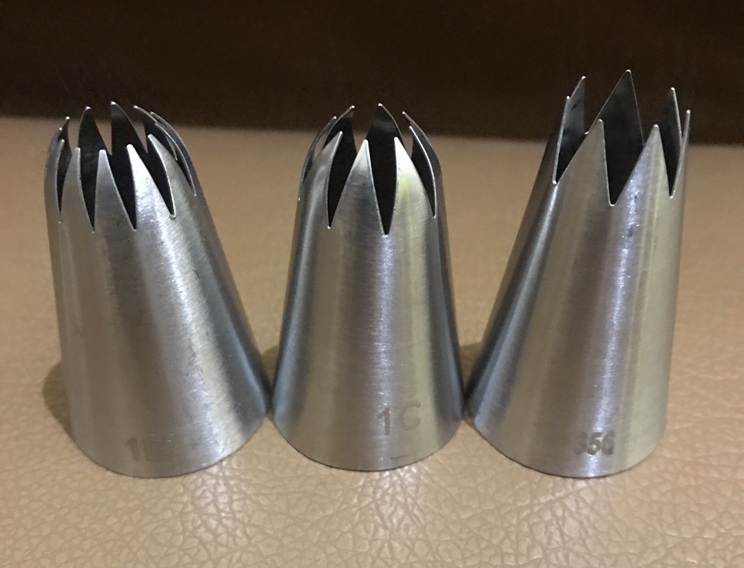 Paket Spuit Bintang Besar No 356 No 1c Dan 1e  Cocok Untuk Kue Kering Sagu Keju Semprit Churros Sus