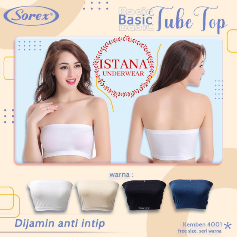 BRAlette bra kemben rajut sorex tanpa busa tube top model pendek