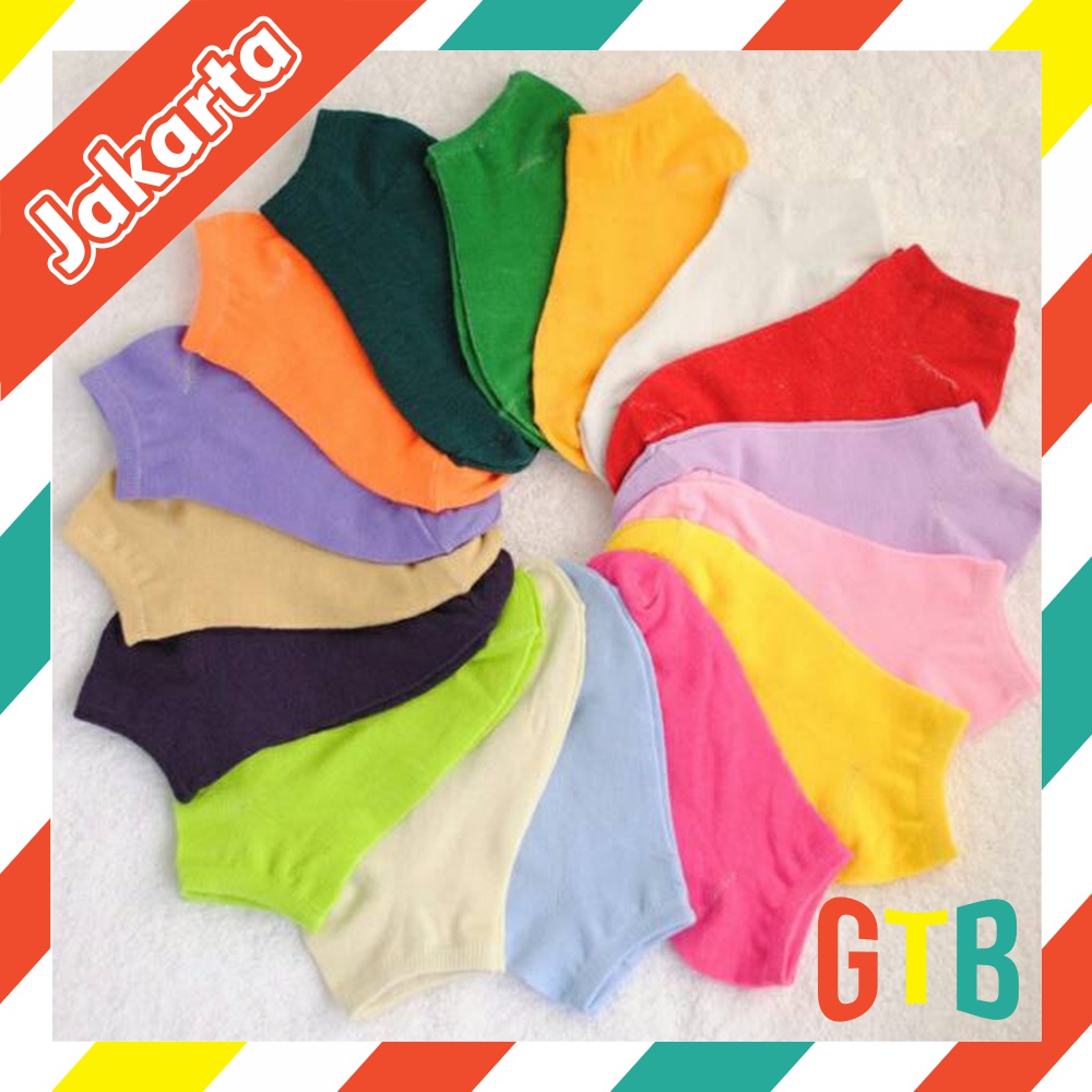 ❤GTB❤ KAOS KAKI MATA KAKI WARNA/Kaos kaki polos pendek R568