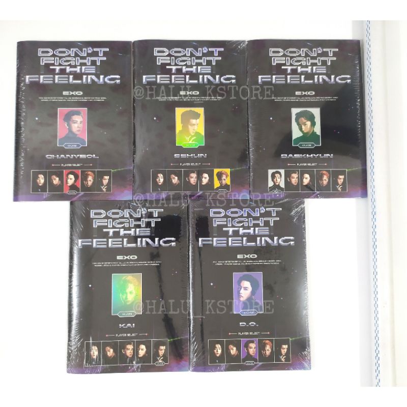 [READY STOCK SEALED] +ROLL POSTER EXO DON'T FIGHT THE FEELING ALBUM VERSI EXPANSION MEMBER VER. DFTF