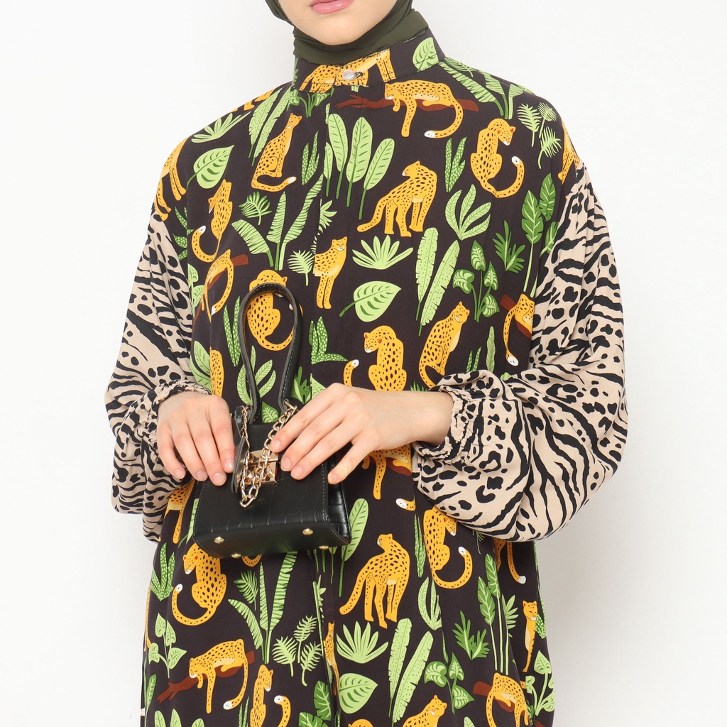 Zalfa Tropical Leopards - Blouse