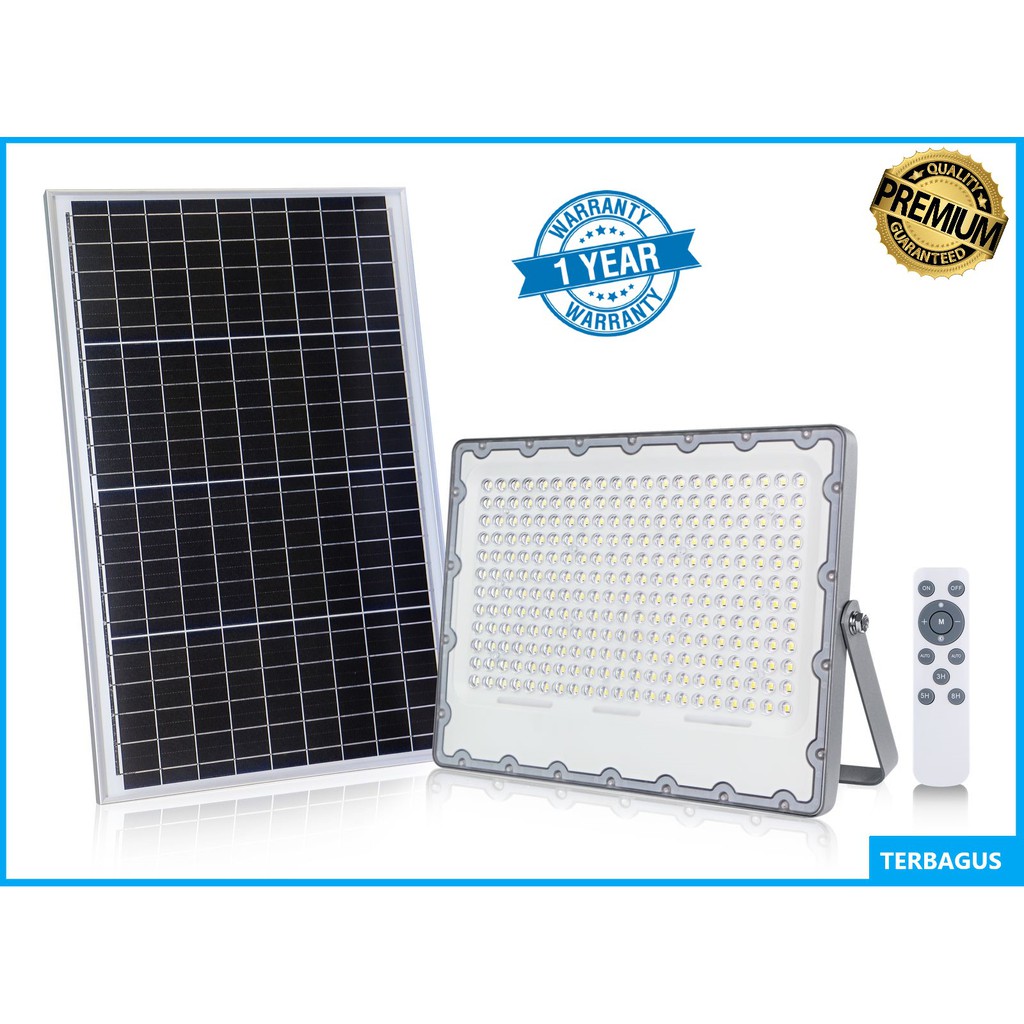 Lampu Sorot Solar 100w Flood Light Solar cell IP 65 Lampu Jalan PJU