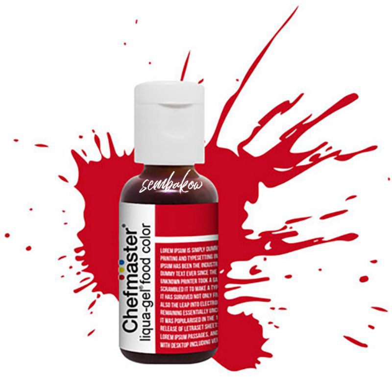 

Chefmaster Red Red Food Coloring 20gr Pewarna Makanan