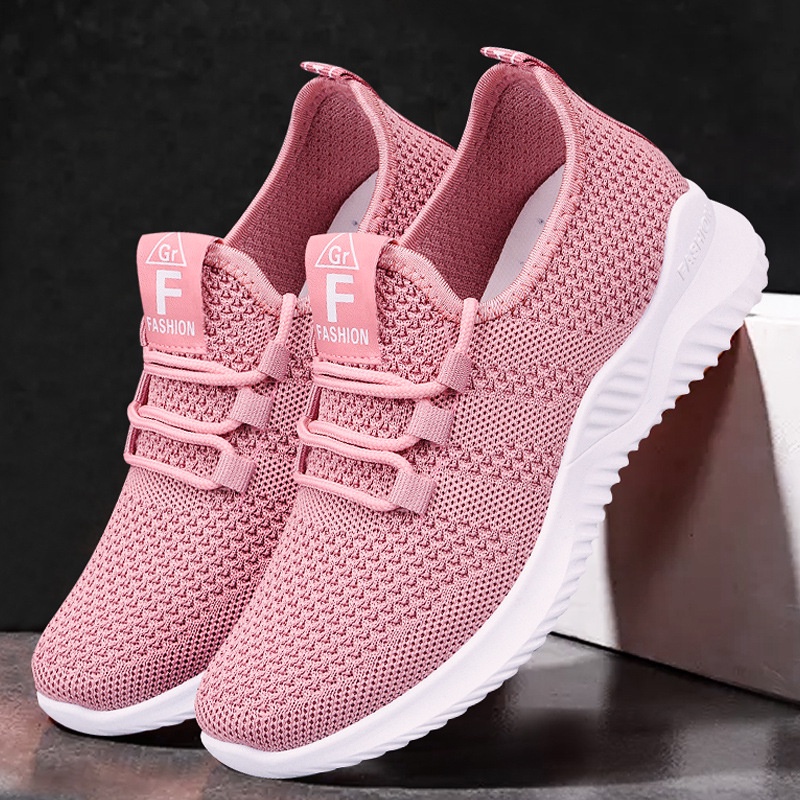 TOPGROSIR  LV0118 Sepatu Sneakers Wanita Import Bahan Kavas Inisial F (no box)