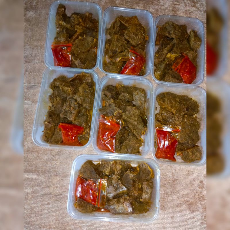 

Paru Ungkep sudah berbumbu + sambel