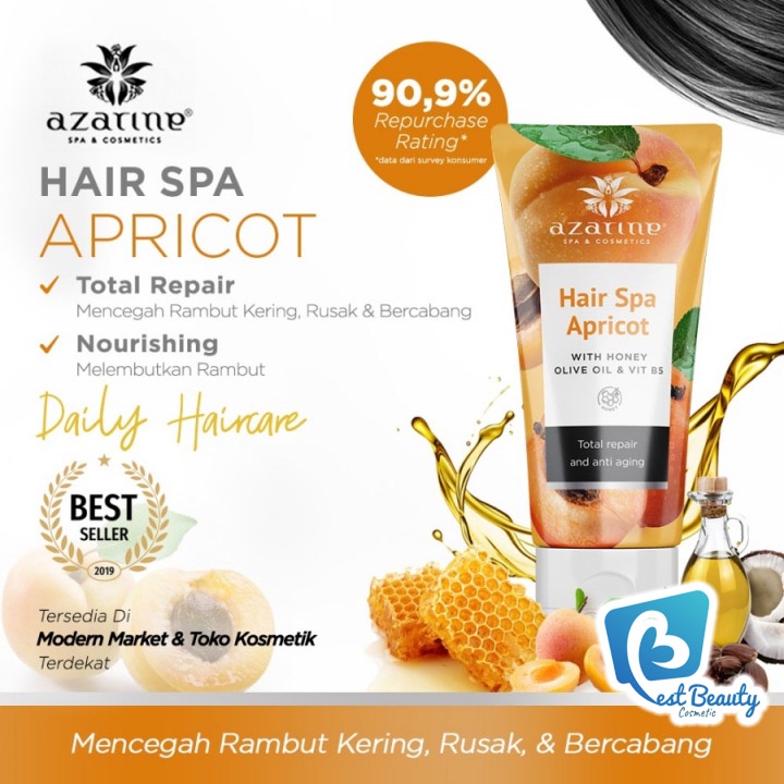 ★ BB ★ AZARINE Hair Spa Total Repair Apricot 200gr - 450gr | | Azarine Masker Rambut