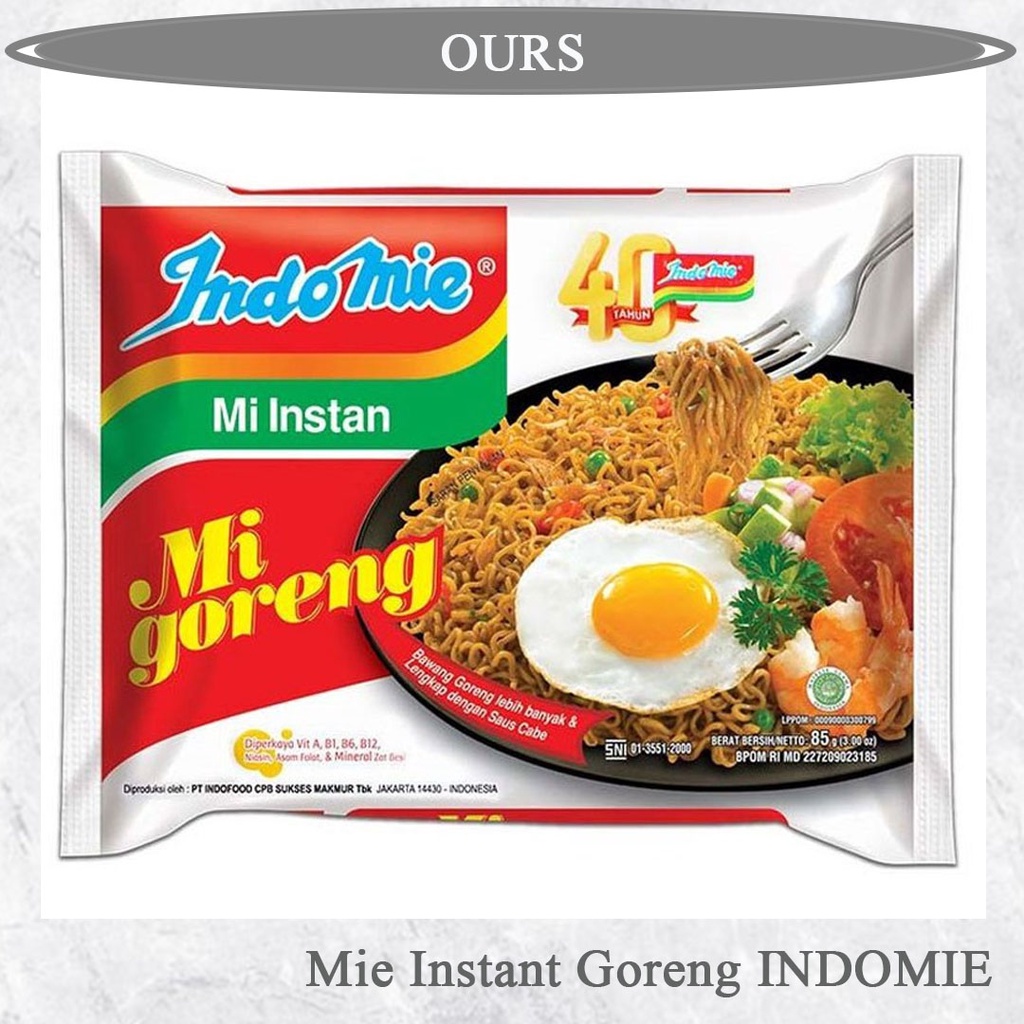 

Indomie Goreng/Mie instant 84gr