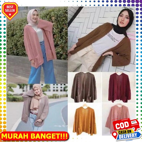 Cardigan Wanita Korea Kardigan Tebal Murah Gardigan Korean Cardi Cewek Terbaru 2022 Panjang Rajut Af
