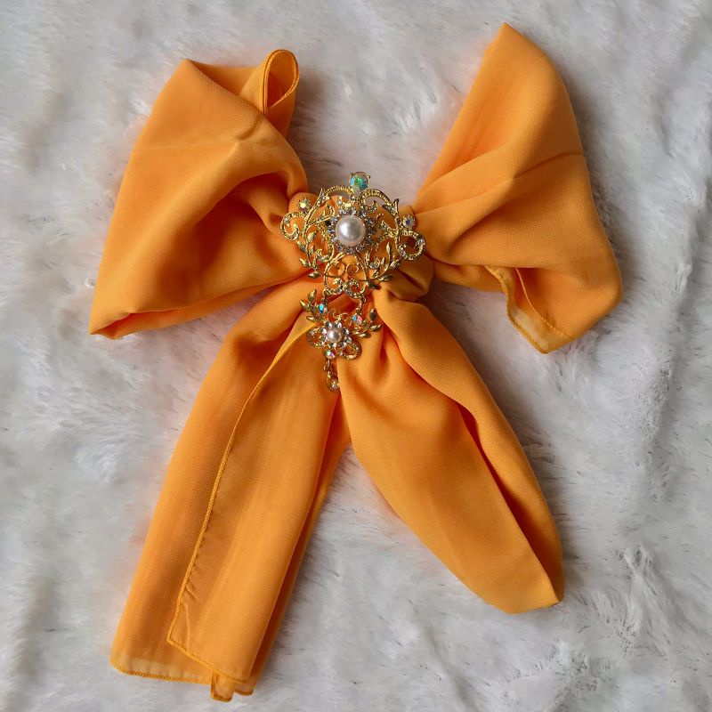 Selendang bali 2,5 meter | selendang sifon murah-Kunyit