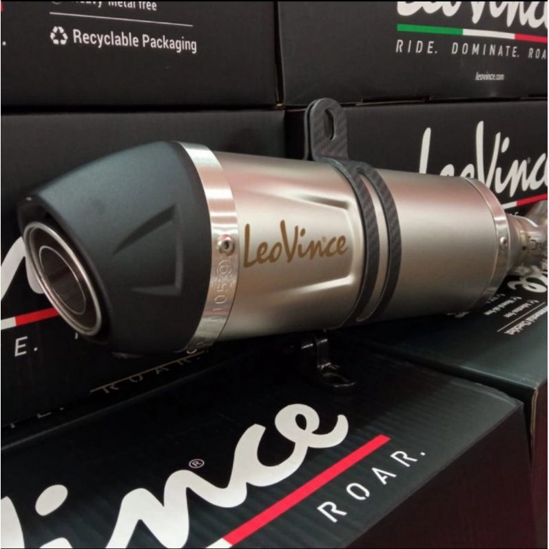 Knalpot Leovince LV One Mini Slip On Ninja 250 Fi New Original