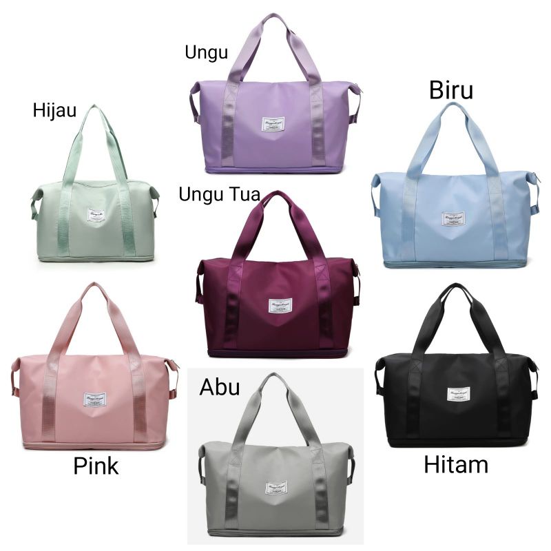 Folding Travel Bag / Tas Travel Besar Anti Air / Tas Travel Jinjing Besar Gym Travel Bag Jumbo Anti 