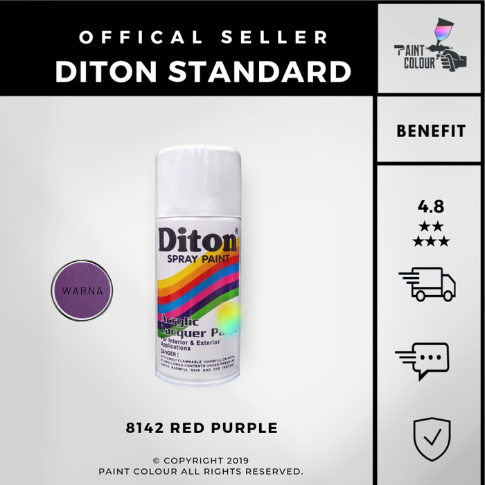 Diton 8142 Red Purple Cat Semprot/Pylox/Samurai Motor/Helm/Gundam