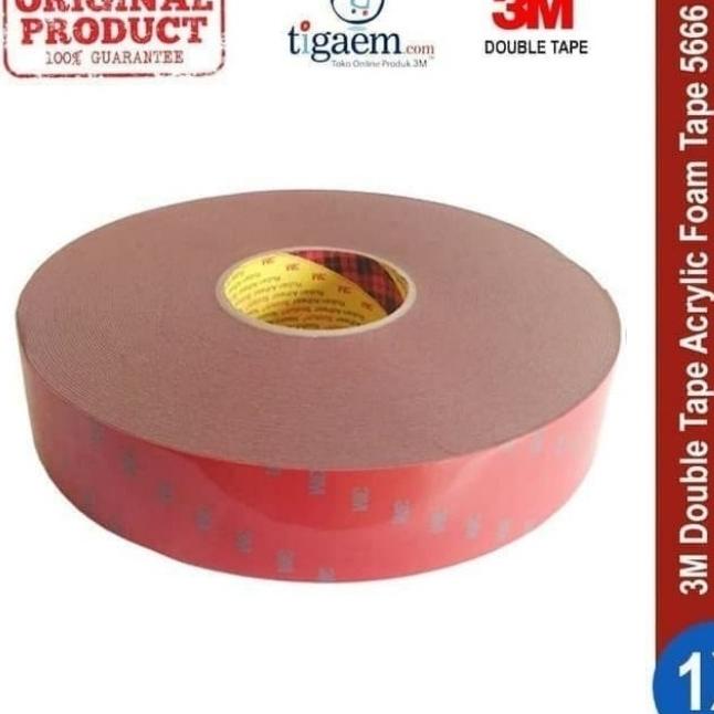 

(BISA COD) 3M Double Tape 5666 Perekat Aksesoris Mobil Motor Double 60mm x 33 M SPECIAL Kode 650