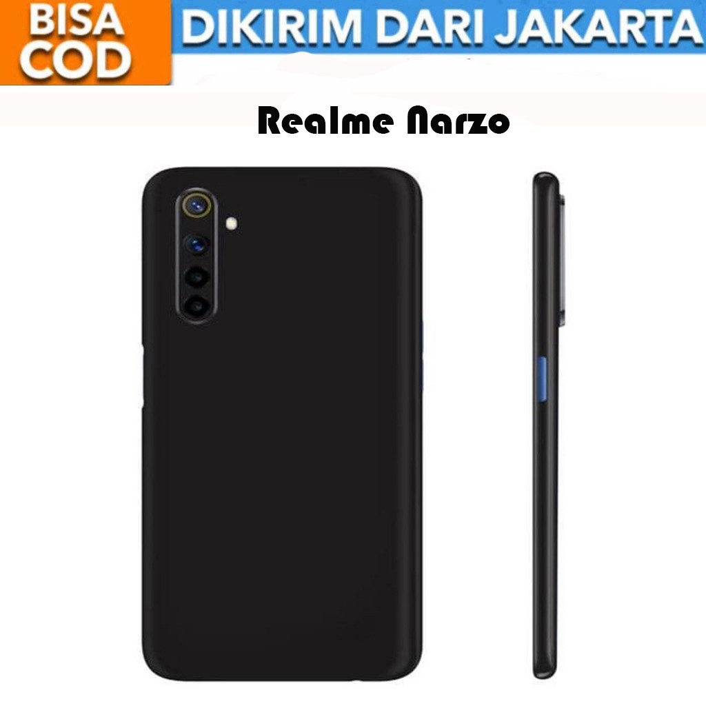 Casing Realme Narzo SoftCase Black Matte