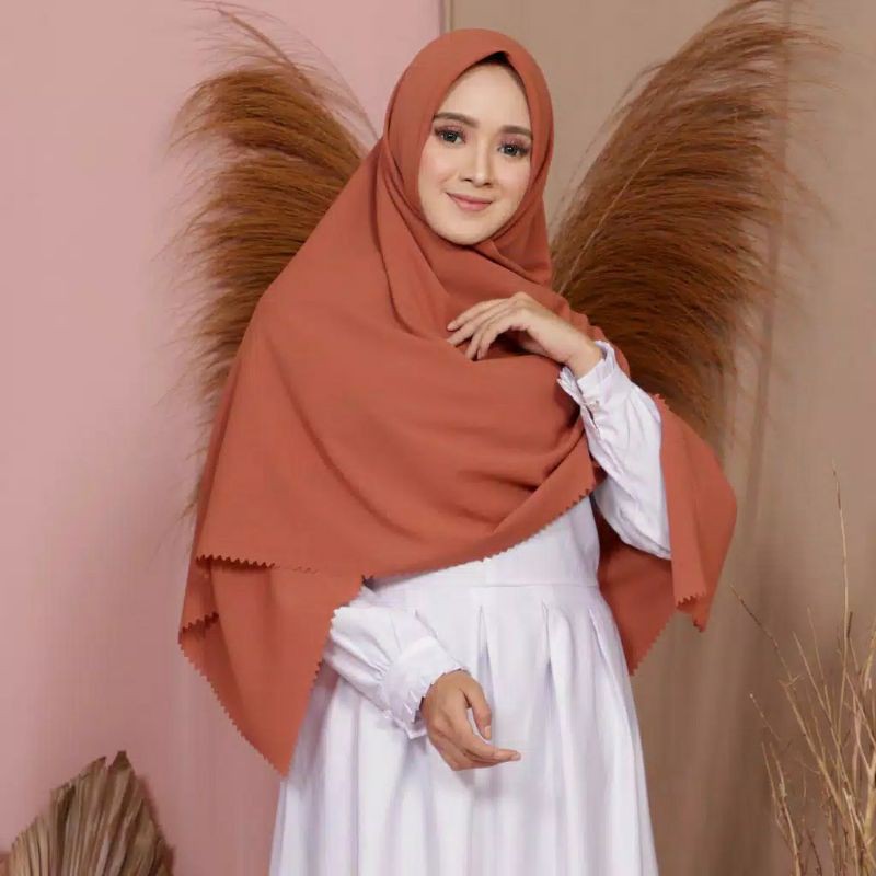 Hijab segi empat diamond laser cut jumbo part2