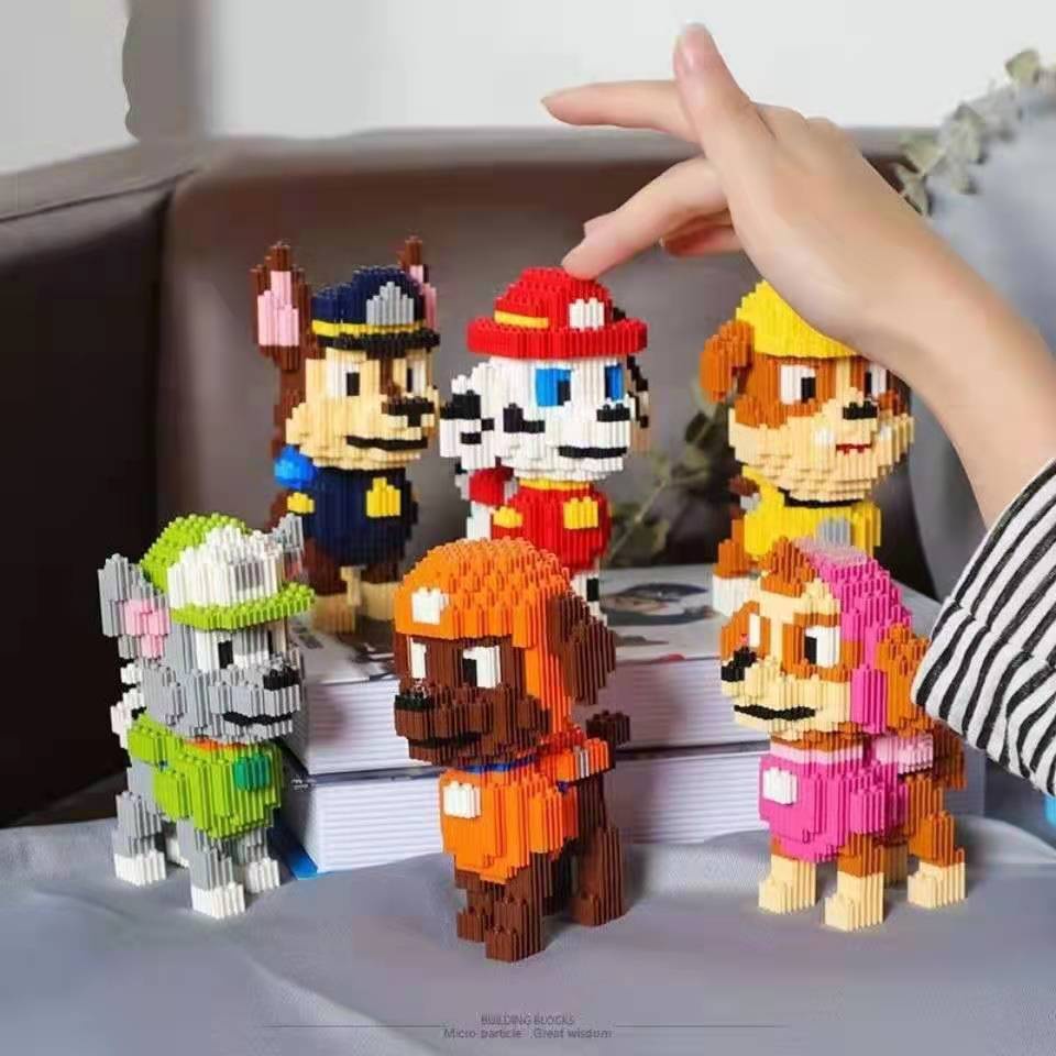 Mainan Balok Bangunan Model Kartun PAW Patrol Untuk Anak